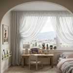 Ефирно перде воал с фино вертикално райе