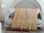 Двулицево памучно одеяло - еденичен размер GRAPHIC /ORANGE 