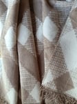 Двулицево памучно одеяло -двоен размер  ADORE/BEIGE-WHITE