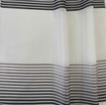 Плат за перде с ленена текстура и преливащи райета