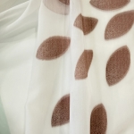 Воал с абстрактен флорален мотив